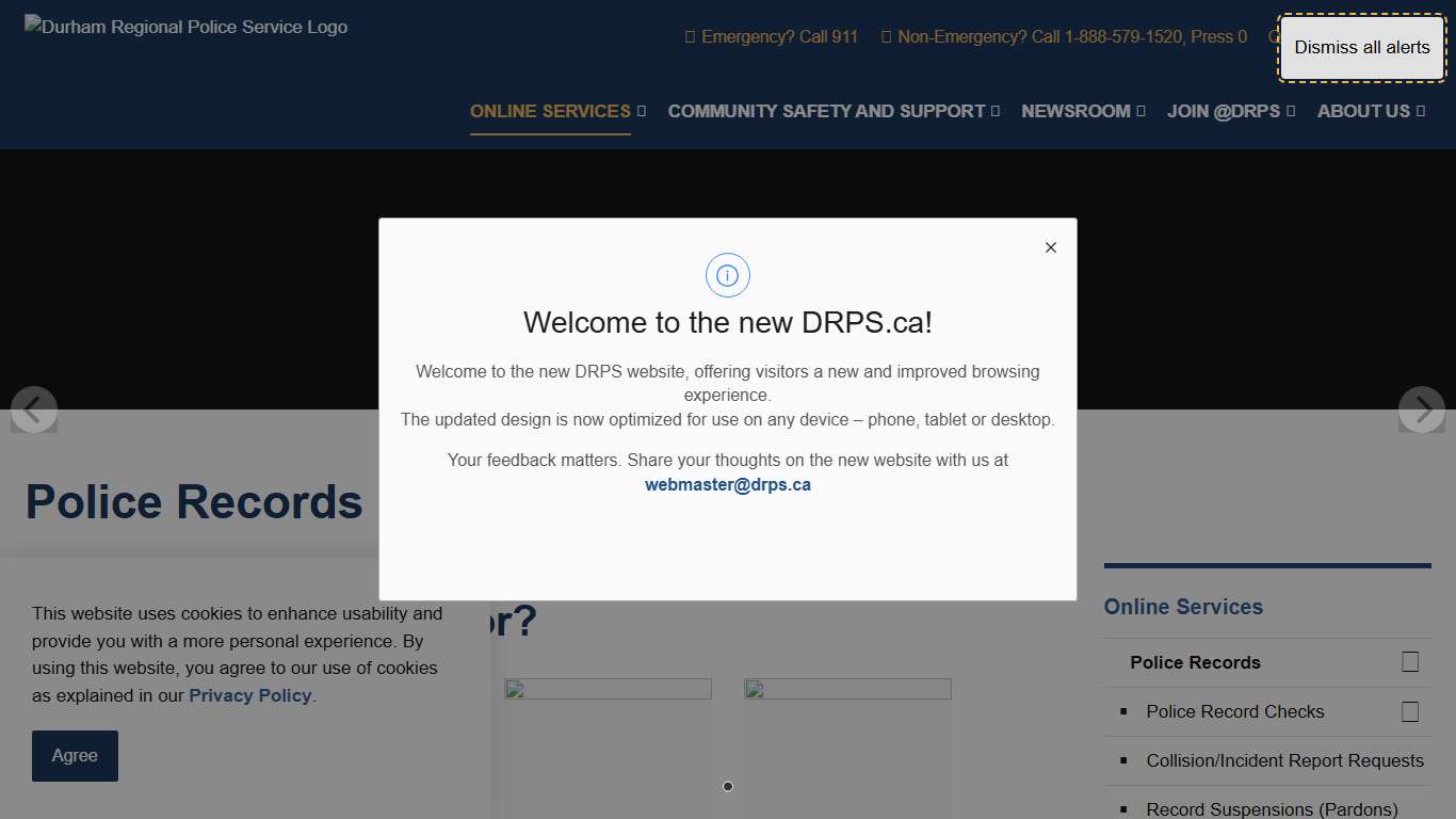 Police Records | Durham Regional Police Service